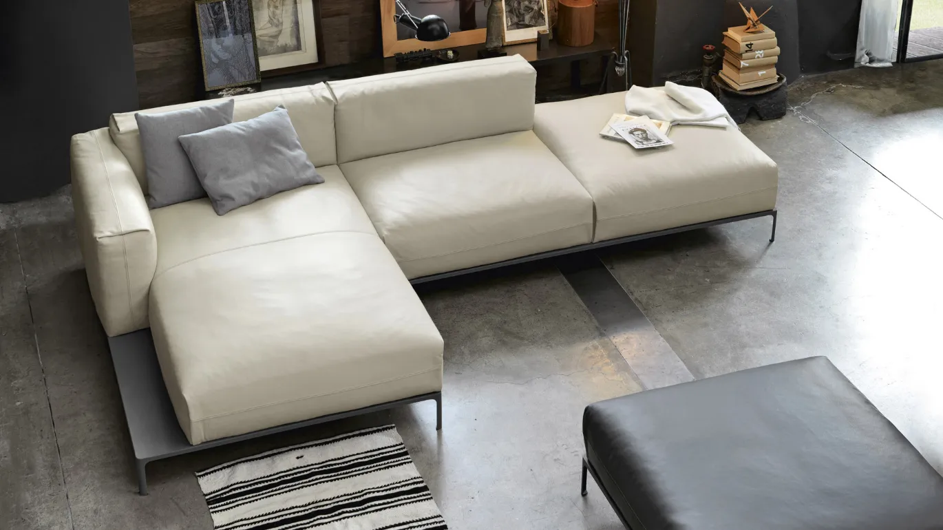 Spencer design sofa with chaise longue