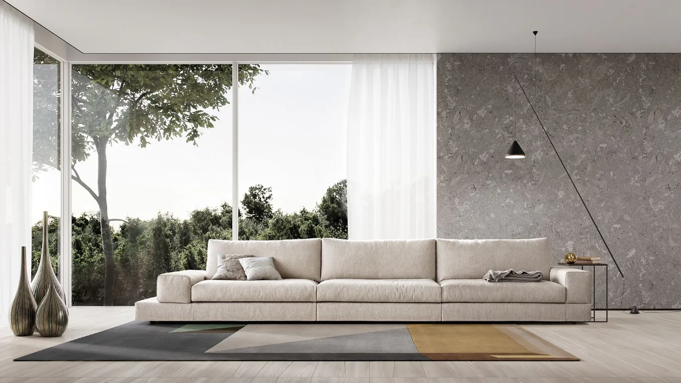 sofa with large Vision peninsula