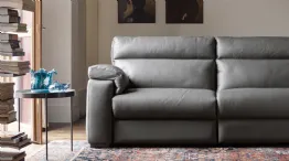 William modular leather sofa